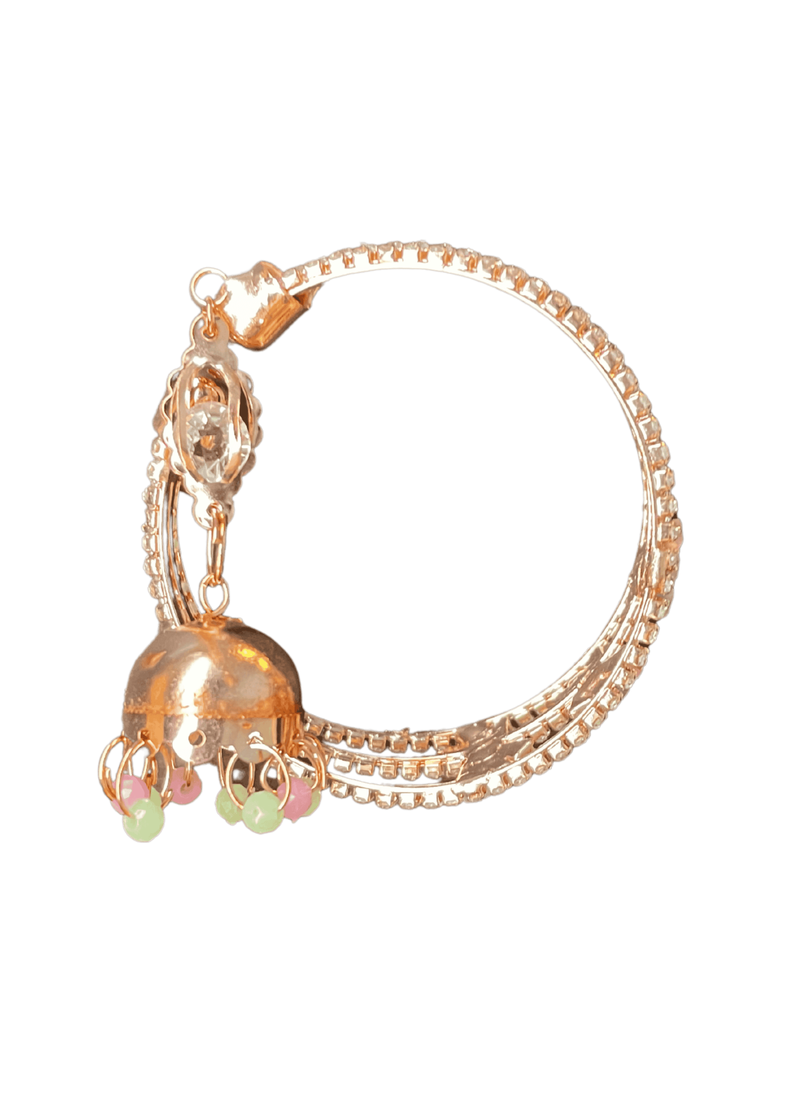 Pastel Stones & Hanging Charm Bracelet